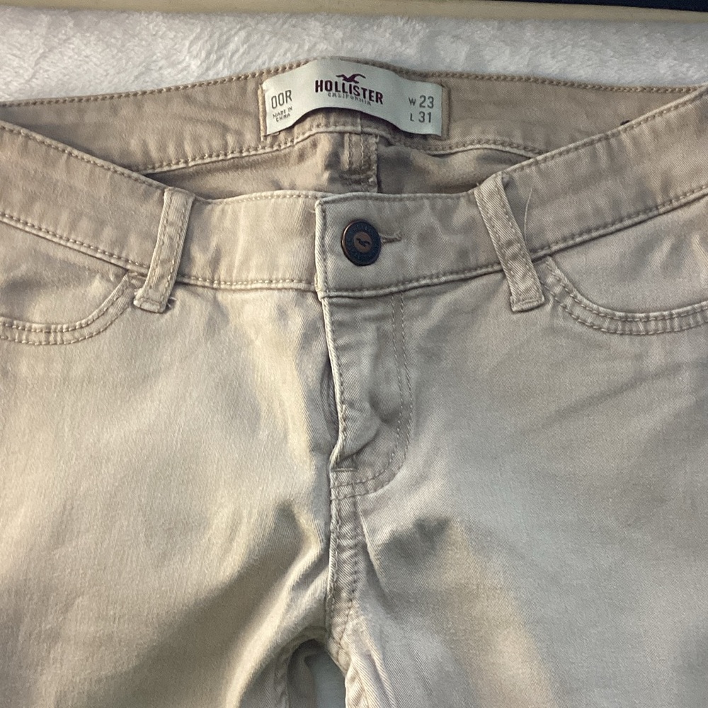 Hollister Light Tan Denim Pants